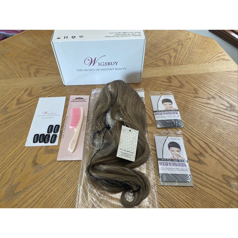 Long‎ Dark Blonde Wig With Layers & Bangs From Wigsby Brand New